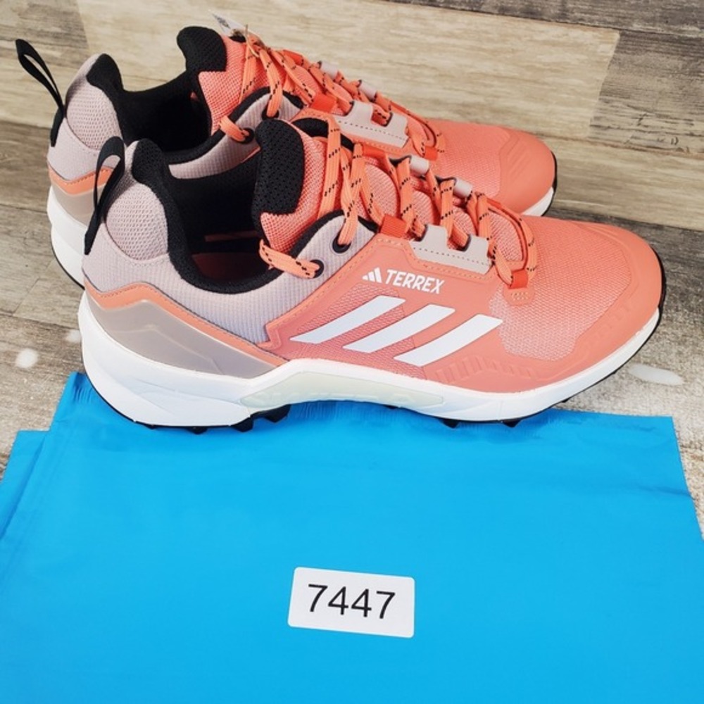 Adidas Terrex Swift R3 Womens Shoes Sz 9.5 Coral Fusion Lace-Up Round Toe - Picture 12 of 12